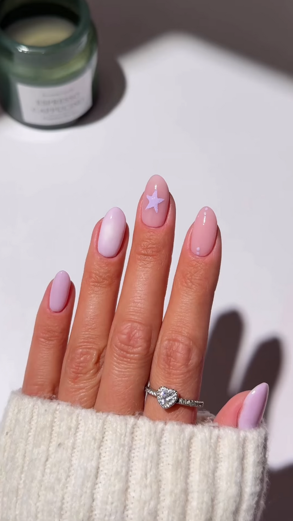 Pink star ombre